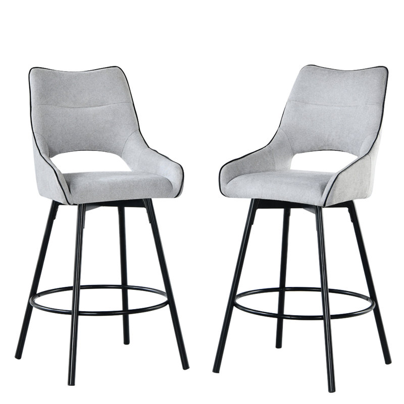 Oliver Modern Bar Stools Set Of 2, Counter Height Bar Chairs